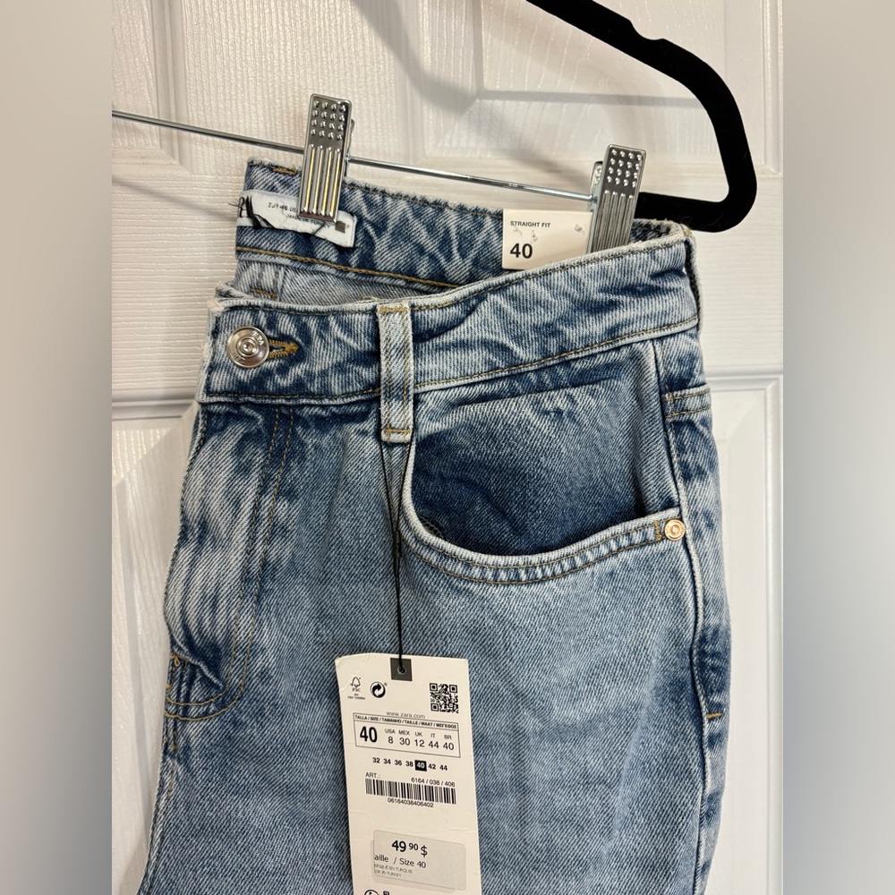 NWT- Zara Straight Leg Jeans